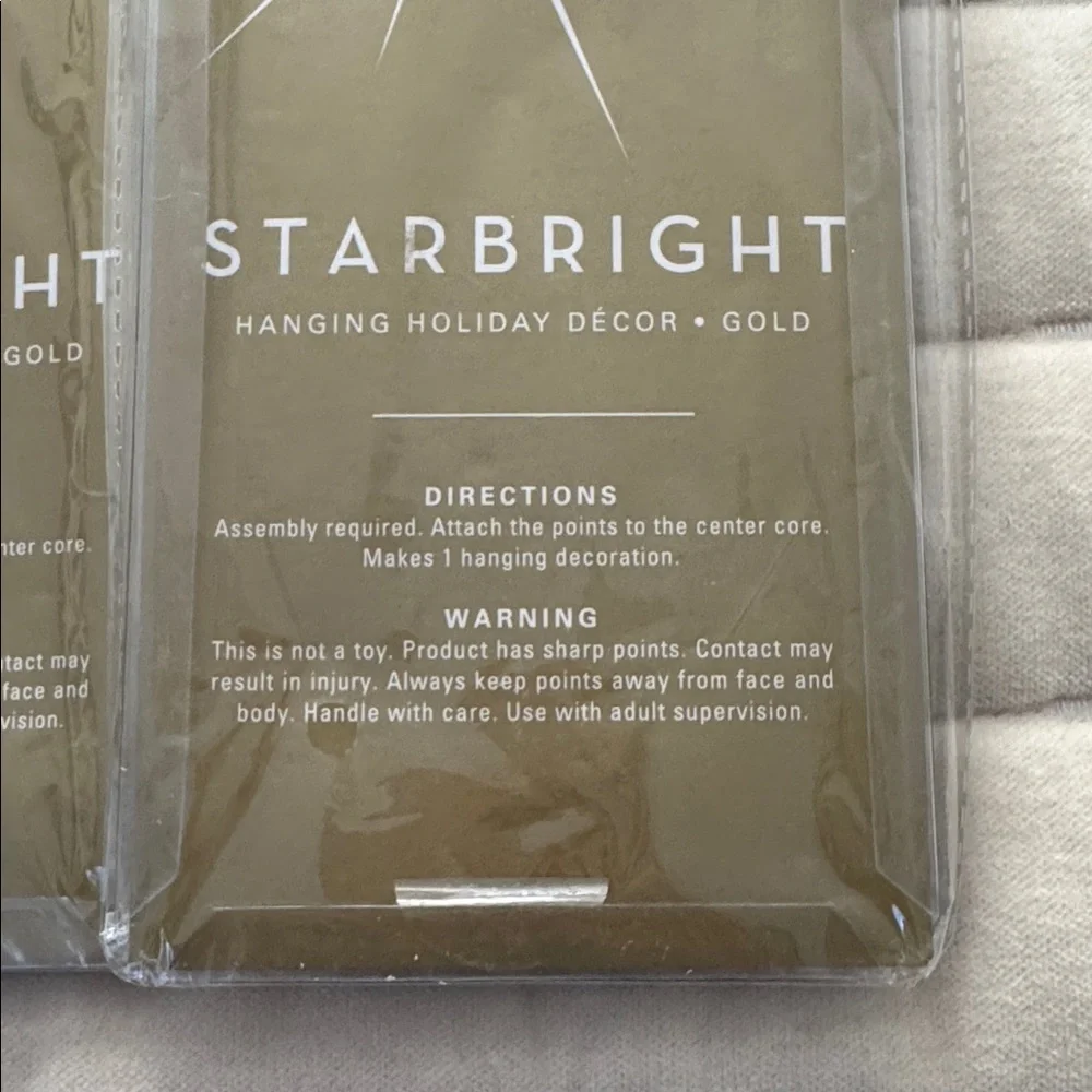 Z Gallerie Elegant Gold Hanging Starbright Set *NWT ✨